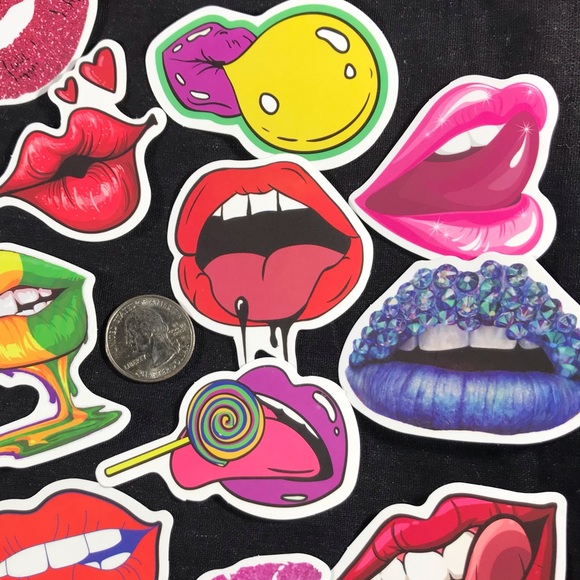 Crystal Lips Sexy Juicy Lips Waterproof Sticker - Picture 3 of 6